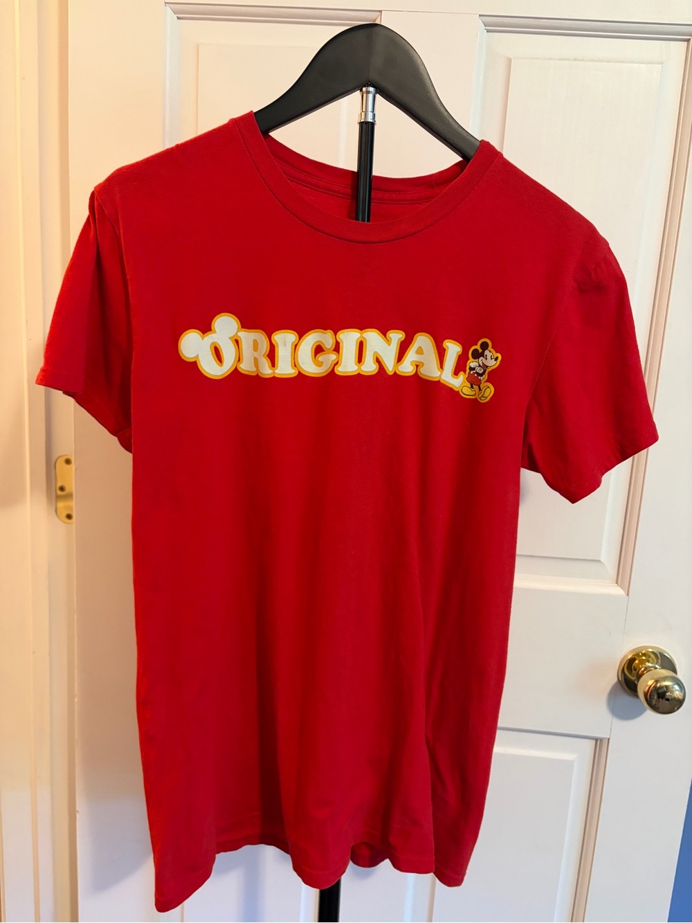 Disney Red 'Original' Graphic Mickey Short Sleeve Tee